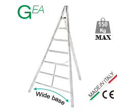Aluminium ladder made in Italy