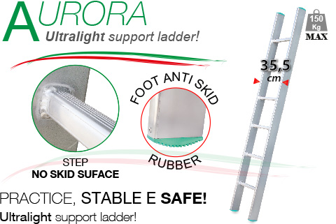 Aluminium Ladder for Aurora designed by Efesto Production
